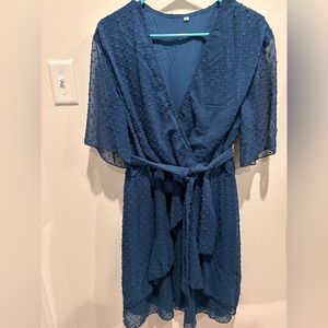 Faux Wrap Dress